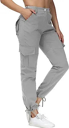 Leisure Overalls Solid Color Patchwork Pocket Zipper Casual Trousers