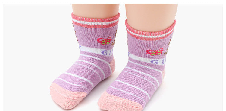 Cartoon Children's Socks Non-slip Dispensing Floor Indoor