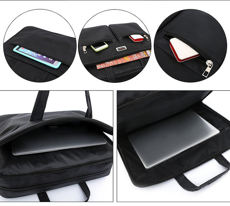 Computertaske til mænd - Skuldertaske/Crossbody, stænktæt