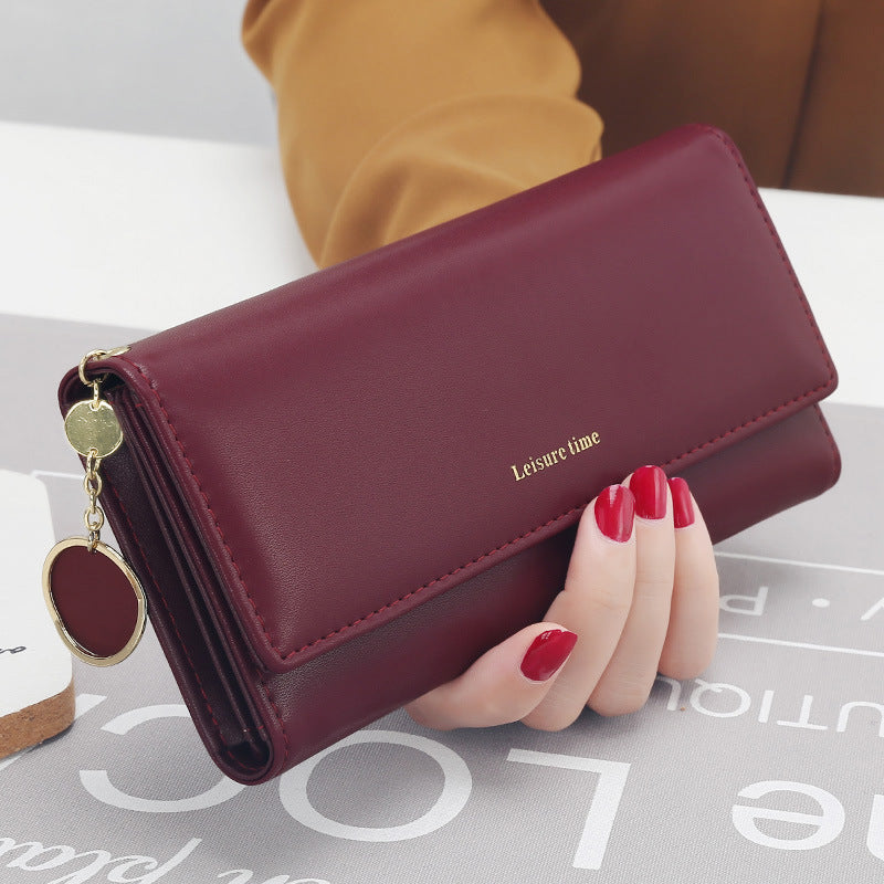 Lady holding wallet
