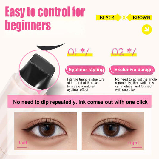 All-in-one Makeup Eyeliner Stamp Pen For Precise Application