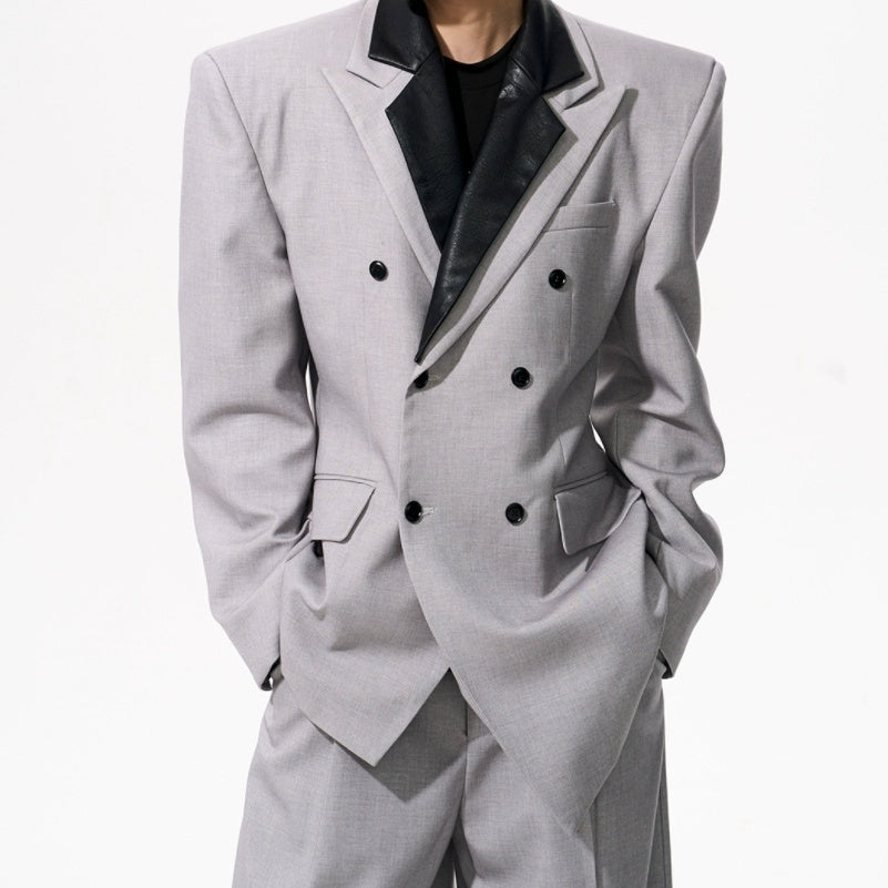 Detachable Wool Tencel Peplum Blazer