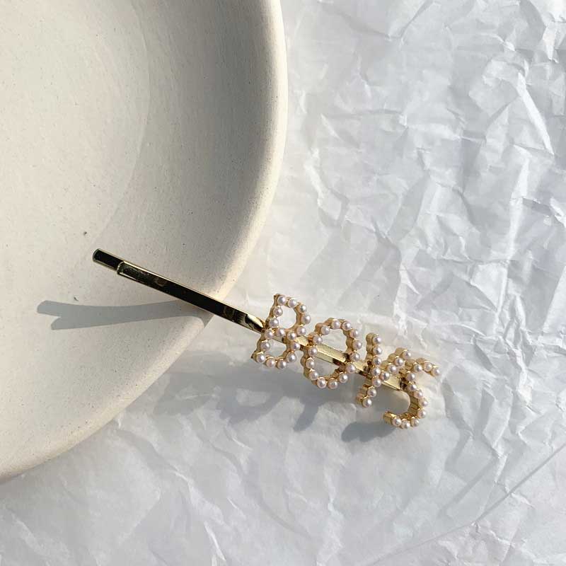 Simple Pearl Hairpin Headdress