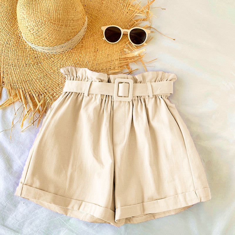 High Waist Slim Casual Shorts