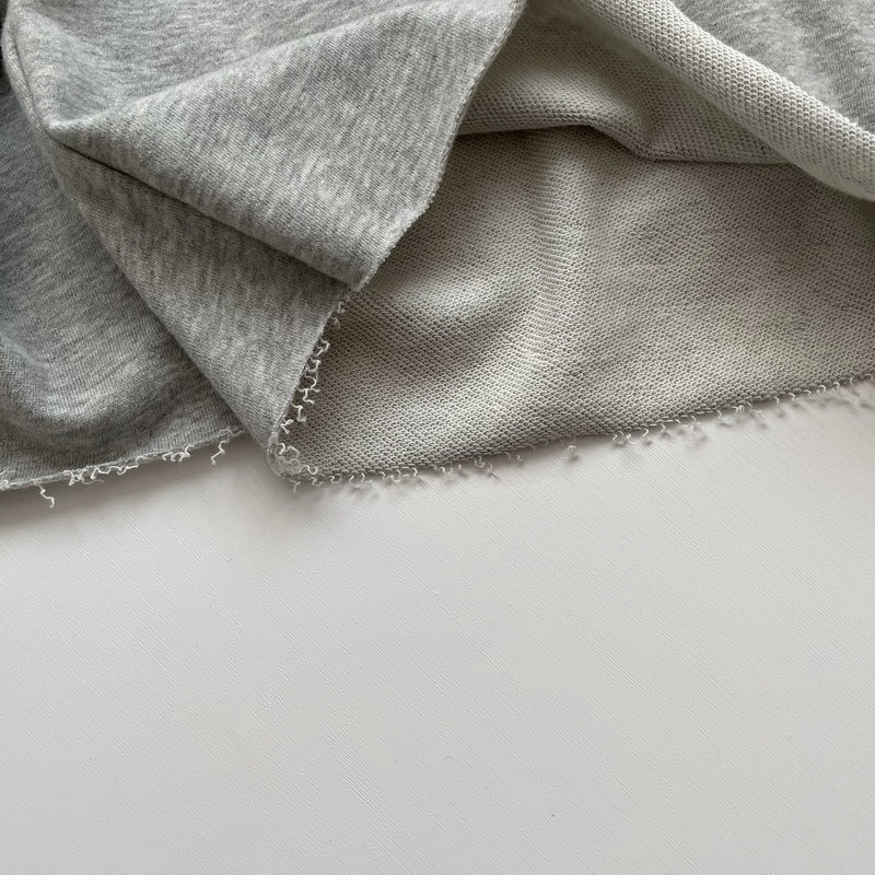 Vintage Linen Grey Green Letter Embroidered Loose Shorts