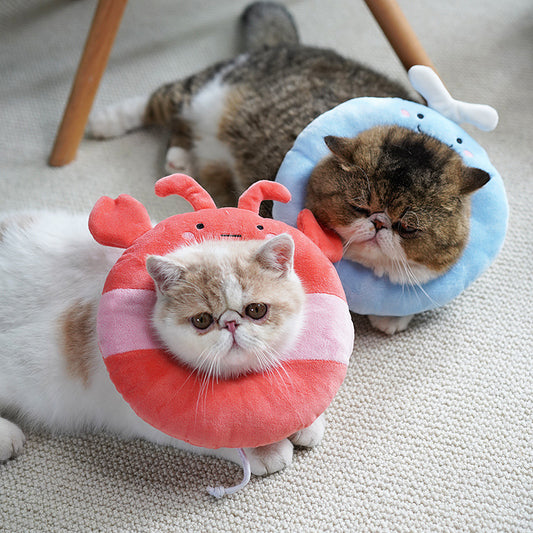 Elizabethan circle cat shame collar cat soft cloth