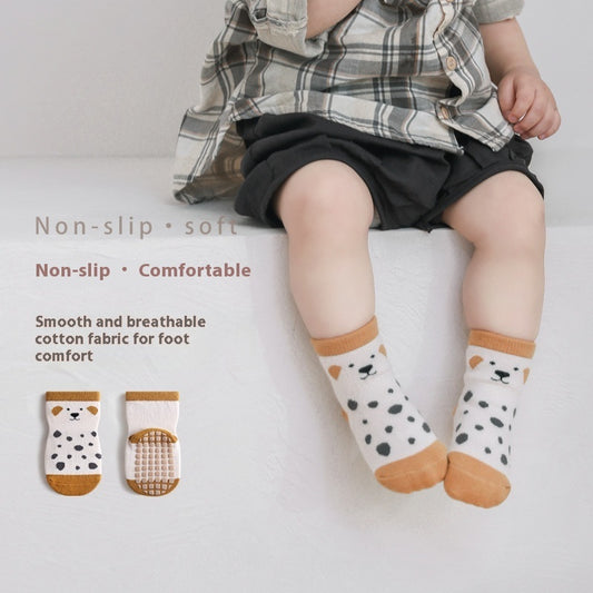 Children's Indoor Base Gel Non-slip Cool-proof Toddler Tube Socks