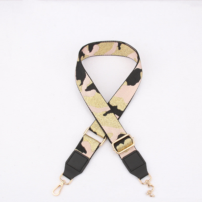 New Camouflage Webbing Thickened Wide Adjustable Bag Accessories
