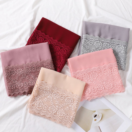 Pearl Chiffon Lace Women's Toe-covered Scarf