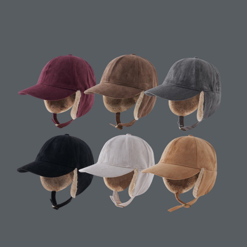 Fleece-lined Baseball Cap Warm Cycling Cap Lei Feng Capfly