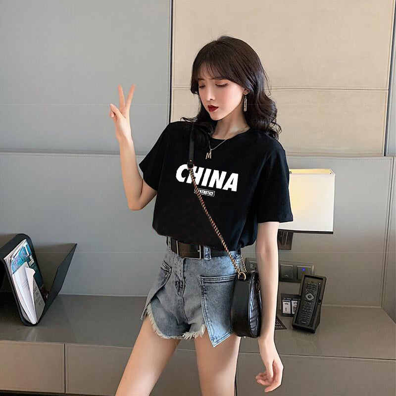 Loose Half-sleeved Design Niche Chic Sweet And Spicy Top