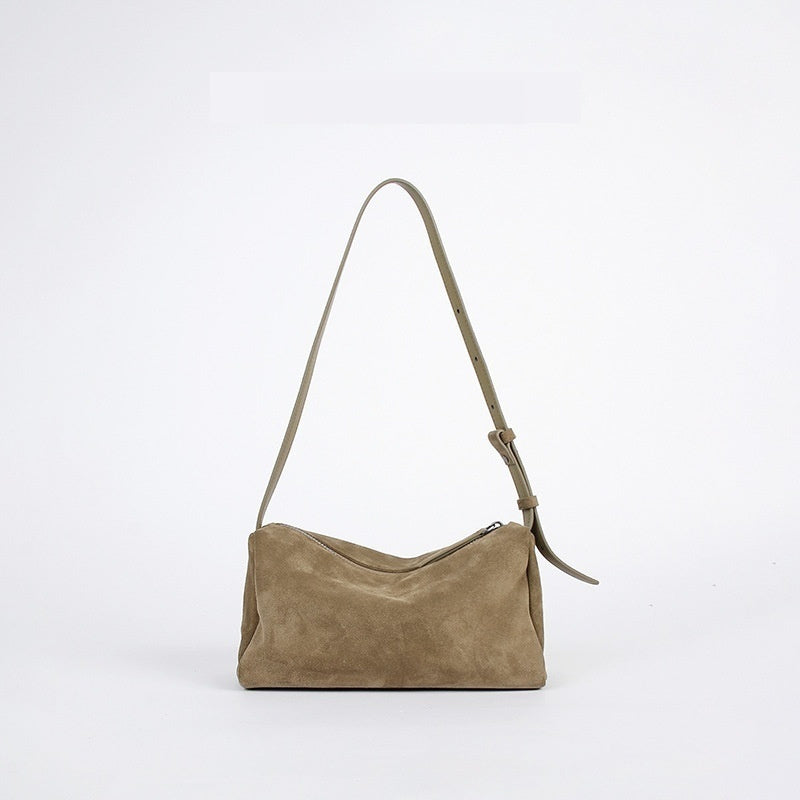 Crossbody Bag Minimalist Design Top Grain Leather Shoulder Bag