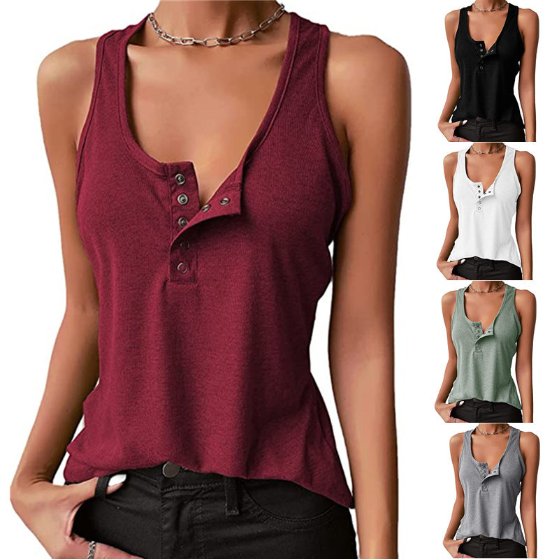 Threaded Vest And Snap Bottoming Top