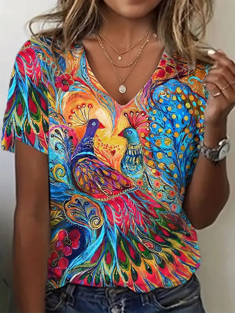 Plus Size Loose Western Style Top