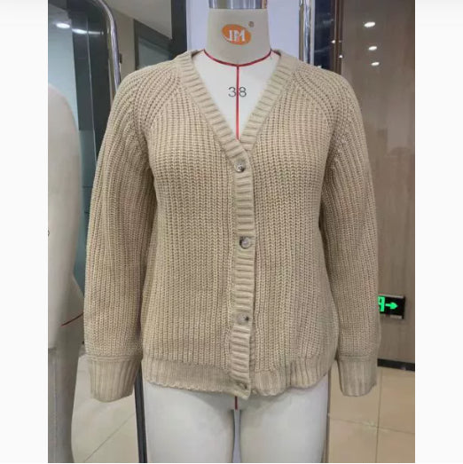 Loose Knitted Coat Women's Clothing