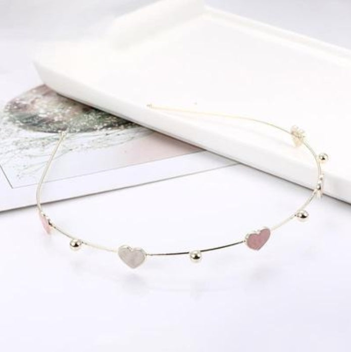 Starfish shell imitation pearl headband female sweet simple headdress net red press hairpin