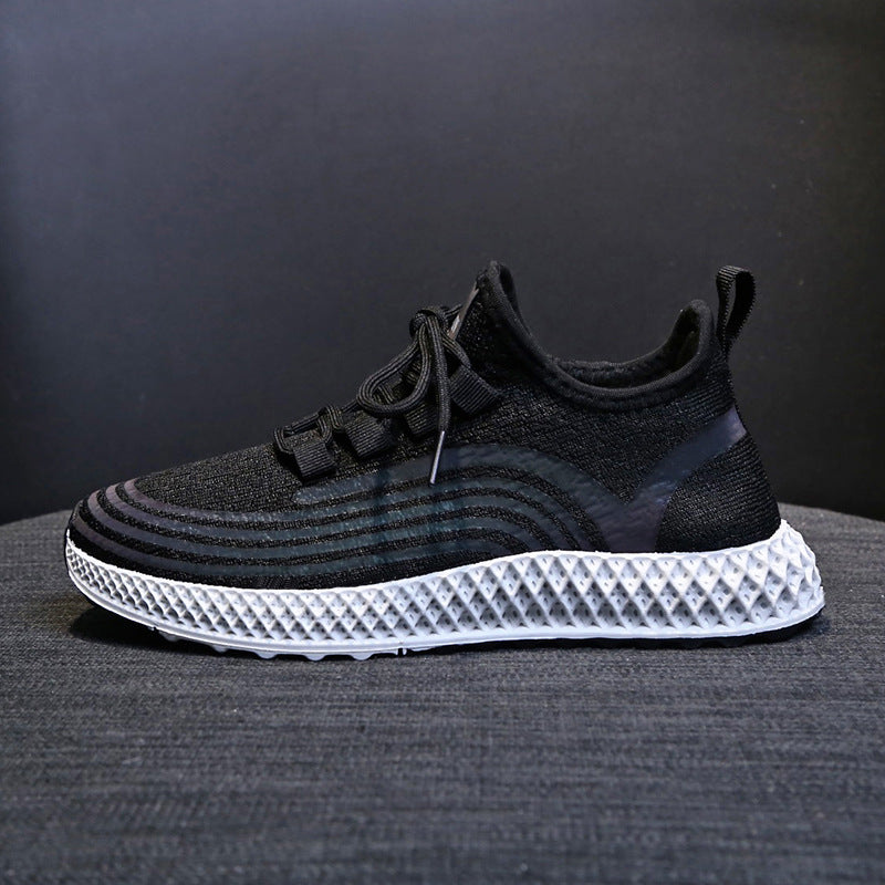 Flying Weaving Reflective Color Low-Top Girl