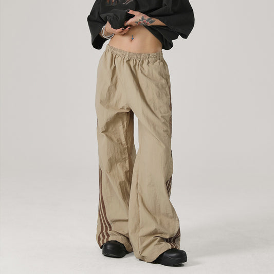 American Retro Casual Pants Quick-drying Ice Feeling Paratrooper Pants