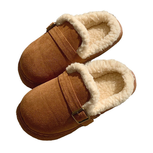 Warm And Simple Fashion Retro Style Women's Shoes