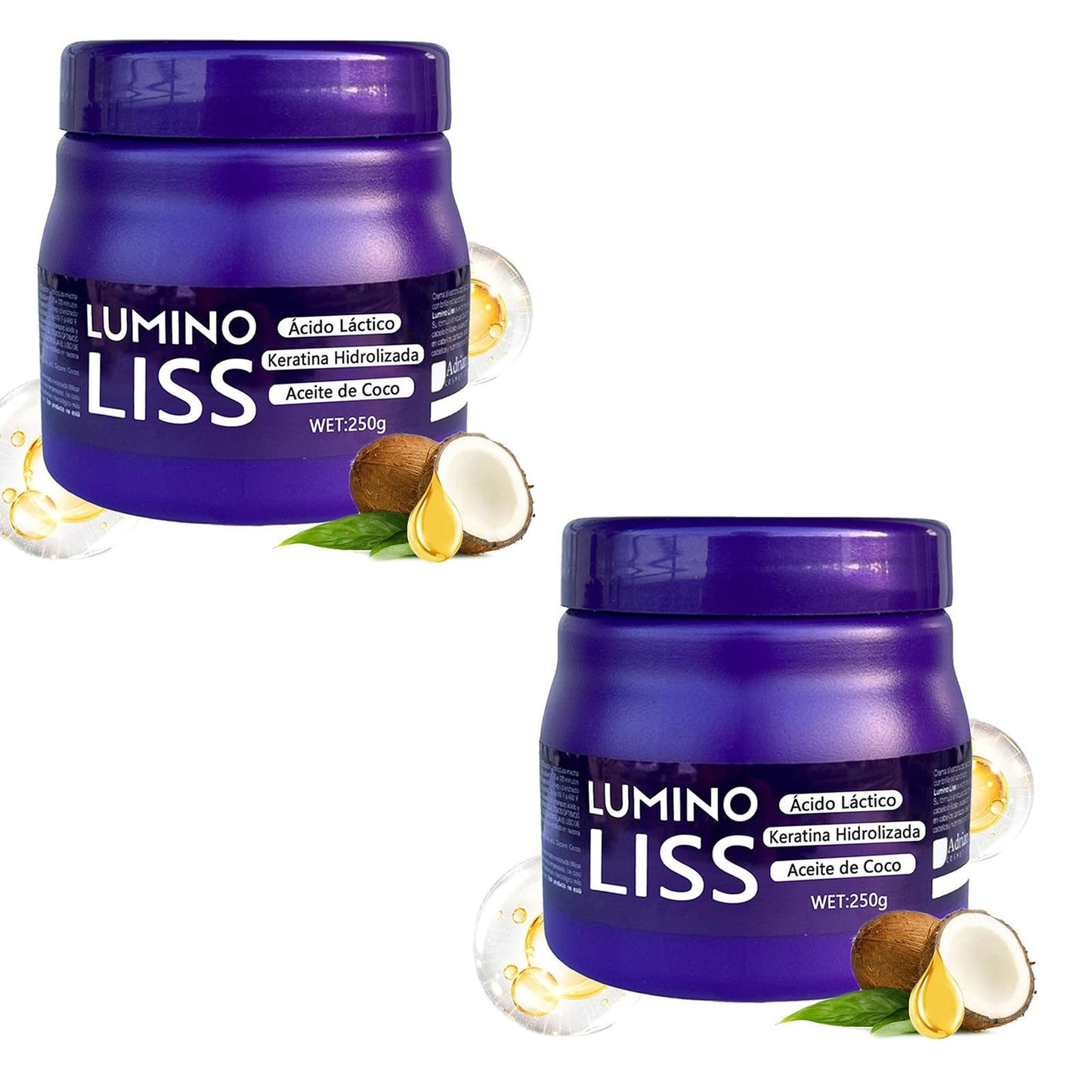 Lumino Liss utjämning, LuminoLiss-rätning, formlös Lumino Liss – 250 g rak, silkeslen, frizz hårplattång – med varaktig glans och naturlig mjukhet (2)