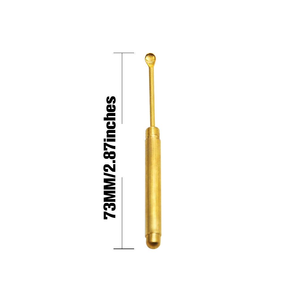 Metal Ear Pick Screw Folding Ear Picking Tools Keychain Pendant