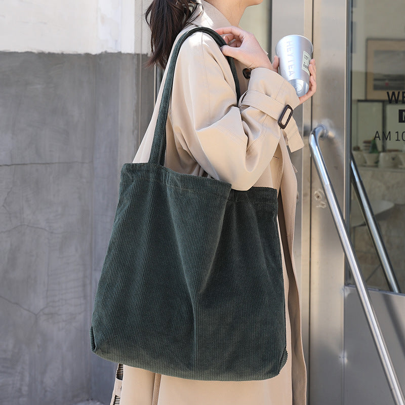 Large-capacity Shopping Bag, Casual And Artistic Canvas Tote Bag
