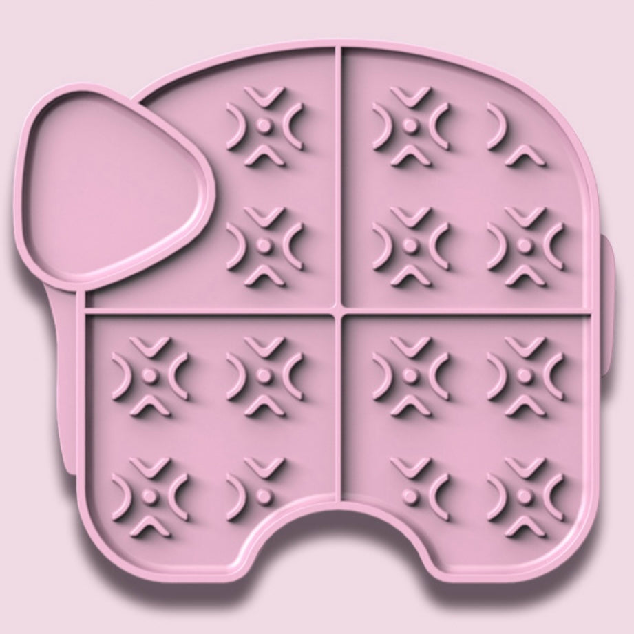 Pet Elephant Licking Plate Silicone