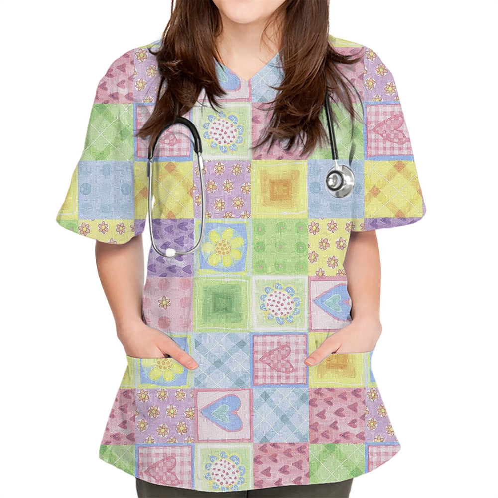 3DV Collar Comfort And Casual Cloth For Nursing Workers
