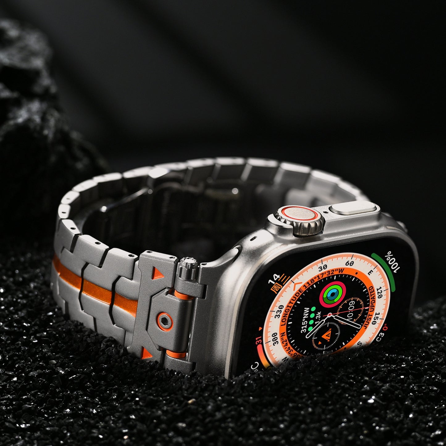 Mens Simple Versatile Stainless Steel Strap For Watch Ultra