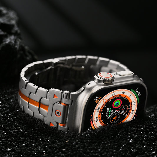 Mens Simple Versatile Stainless Steel Strap For Watch Ultra