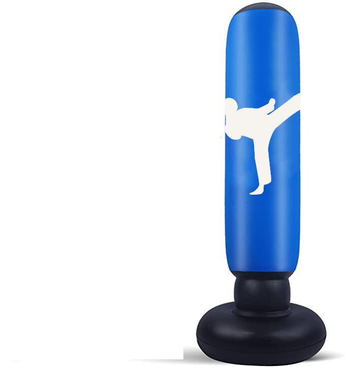 Leather Pattern Inflatable Boxing Column Tumbler Children's Vertical Fitness Vent Toys