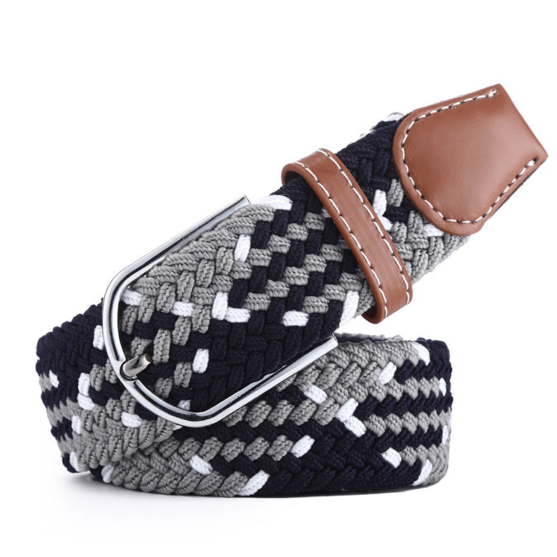Canvas stretch woven belt