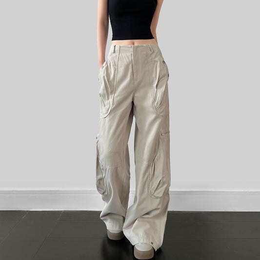 Overalls Pocket Jeans Women's Wide Leg Pants