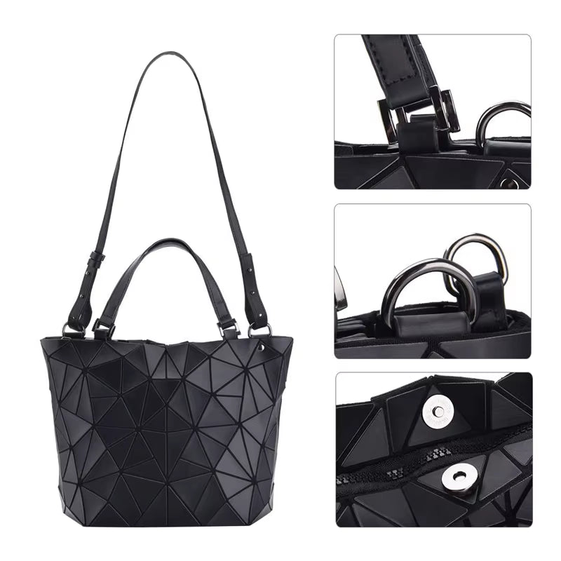 Luxury Designer Bucket Handbag for Women - Fashion Tote, Messenger, and Crossbody Bag in Black