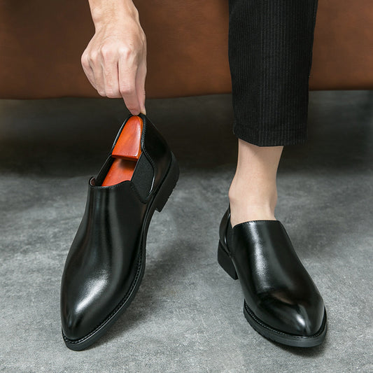 Britiske slip-on-sko med spids tå