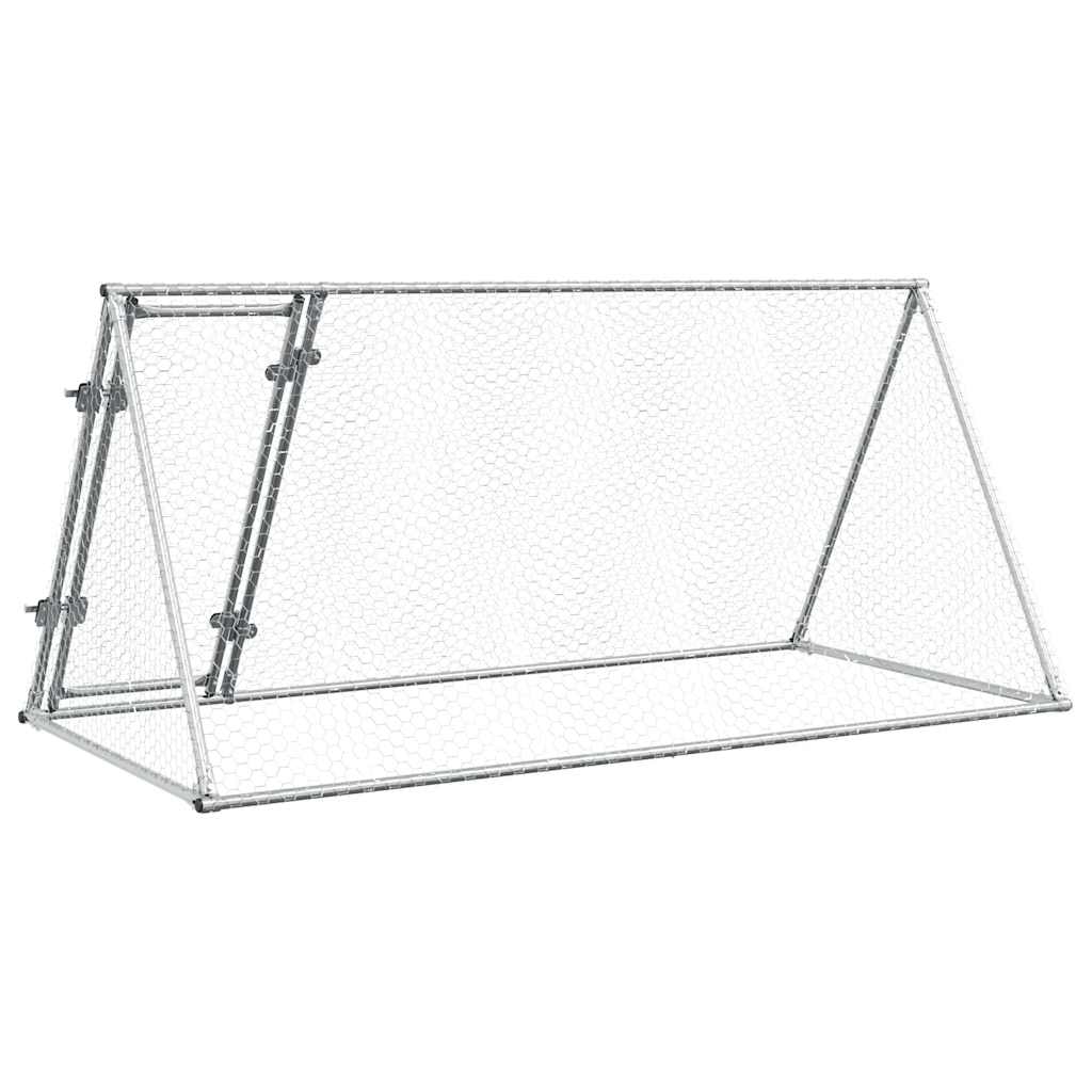 Chicken Cage Silver 200x Galvanized   Chicken Cage Silver