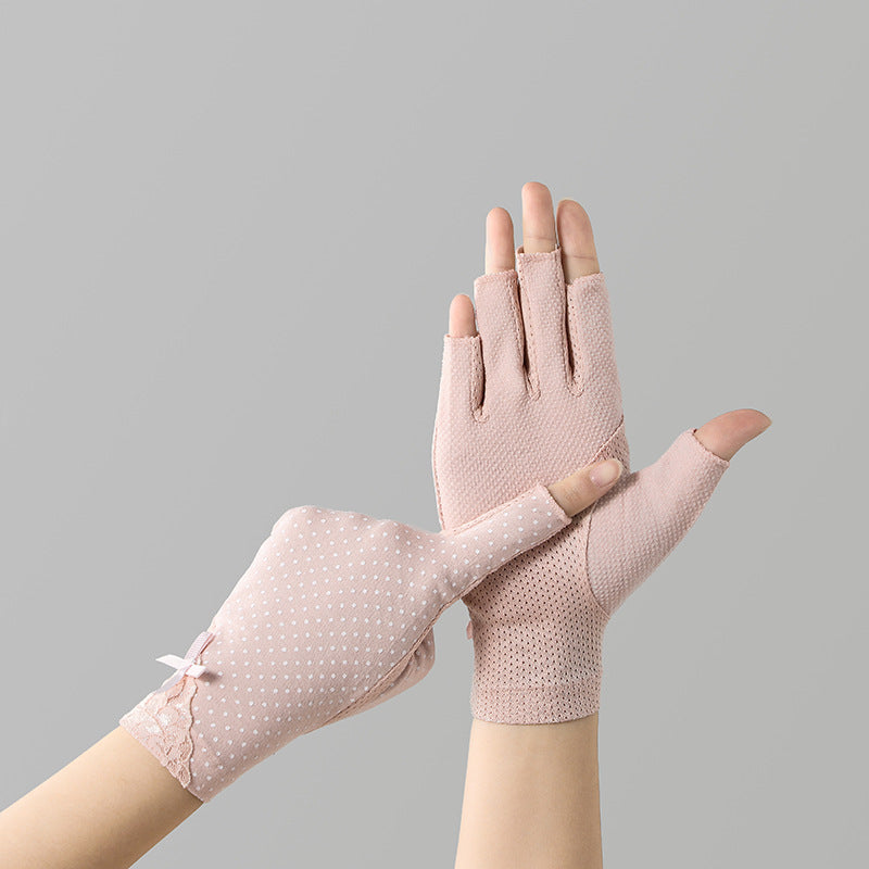 Cycling And Driving Anti-slip Touch Screen UV Protection Sun Protection Gloves