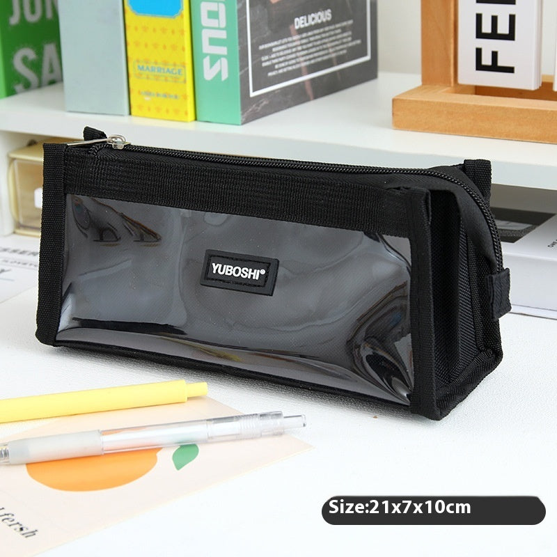Pencil Case Large Capacity Transparent Good-looking Women's Internet Celebrity Stationery Box