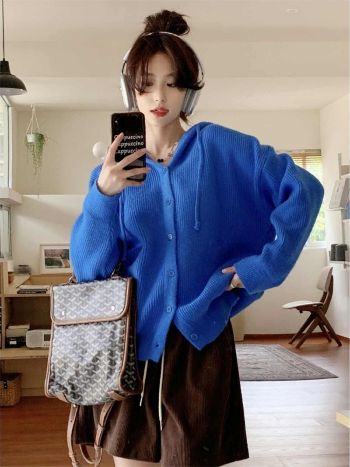 Loose Hooded Sweatshirt Female Cashmere Sweater