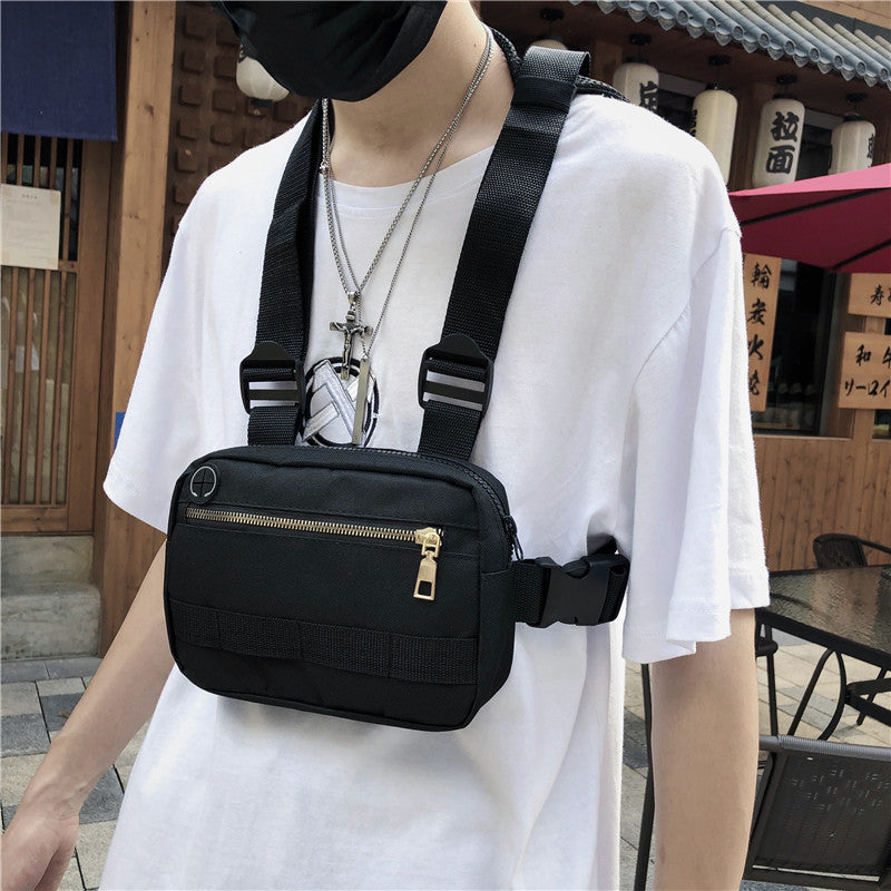 Functional tactical chest bag male vest backpack