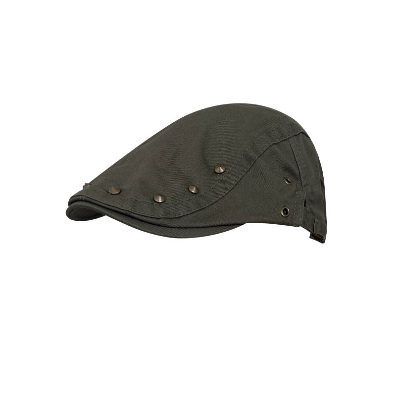 Retro Rivet Advance Hats Women's Spring And Summer Thin