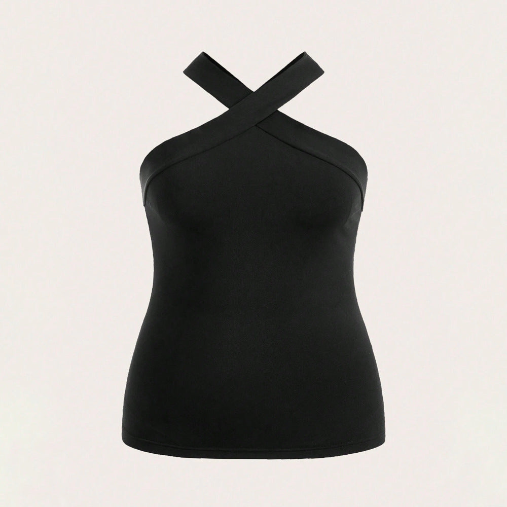 New Short Outerwear Sexy Off-shoulder Halter Top