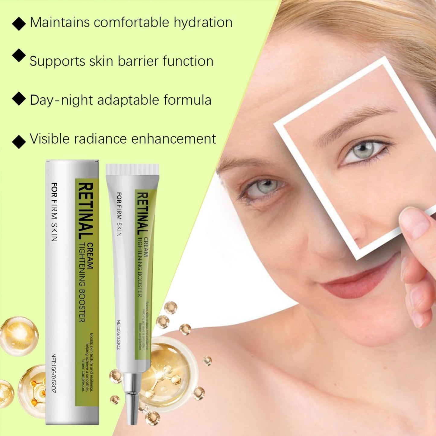 Retinal skytte tightening booster, 2 st Retinol-serum, anti-rynk, Retinols skjuter tightening serum, serum Retinols, ansiktsserum, anti-öronkräm och väskor, fuktgivande serum för ansiktet, 30 g