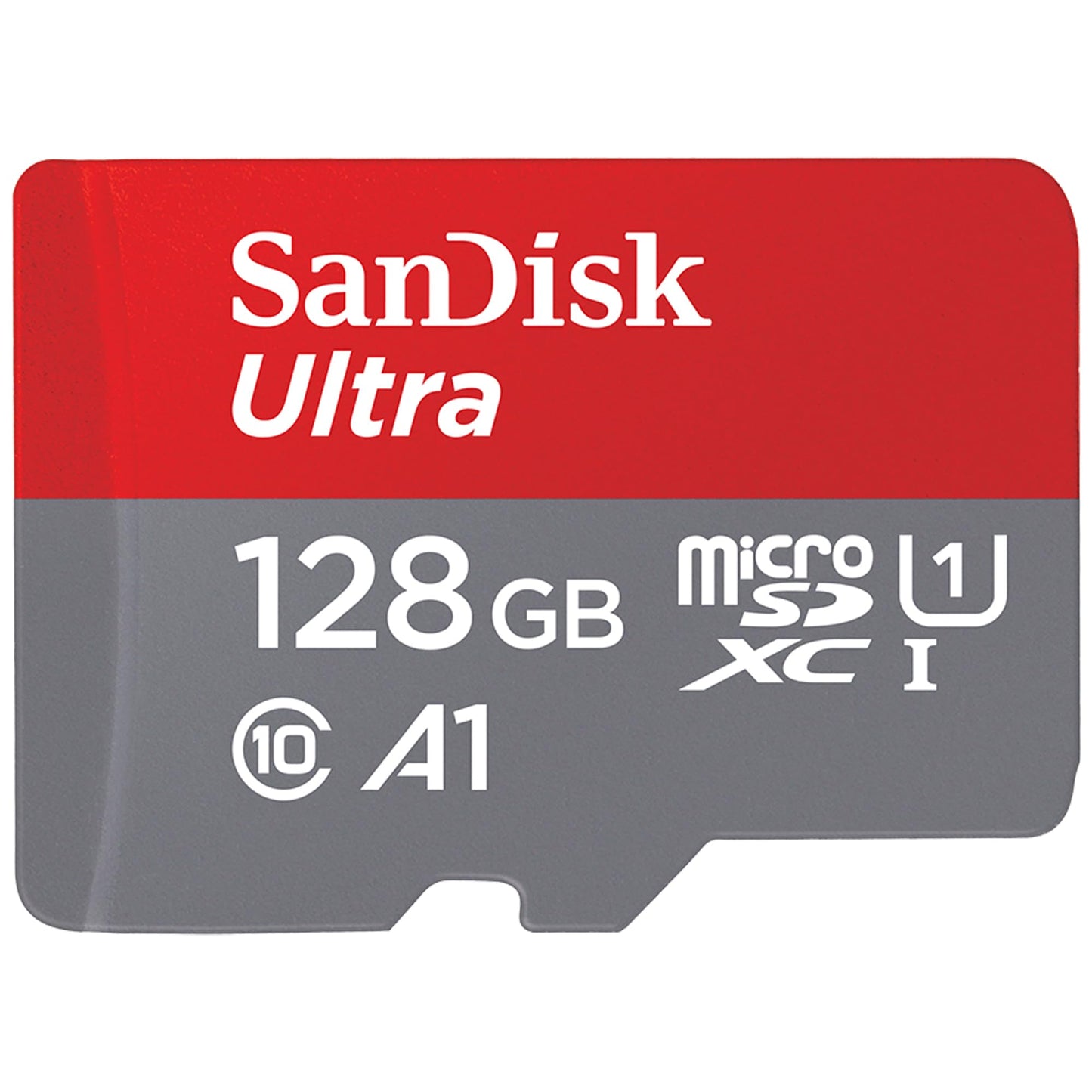 SanDisk Ultra 128GB microSDXC kort + SD-adapter, för Android-smartphones och surfplattor, upp till 140 MB/s, med A1 App Prestanda, UHS-I, Kort 10, U1