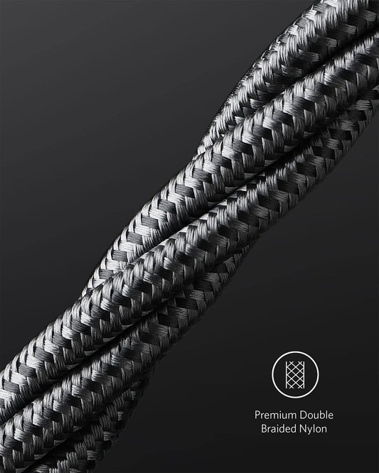 Anker USB C till USB C-kabel, 100W 333 2-pack snabbladdningskablar för iPhone 16/16Pro/16Plus/16ProMax MacBook Pro 2020, iPad Air 4/Pro 2020, Samsung Galaxy S23+/S23 och andra (0,9m+0,9m)