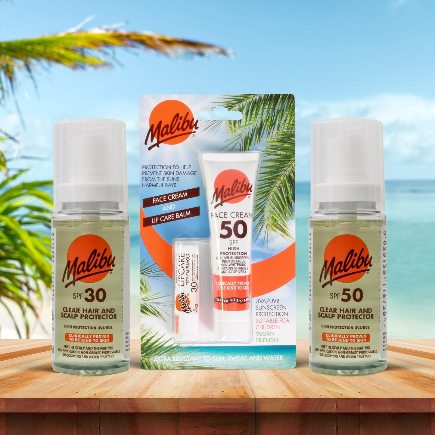 Malibu Clear Hair and Scalp Protector SPF 50 50ml