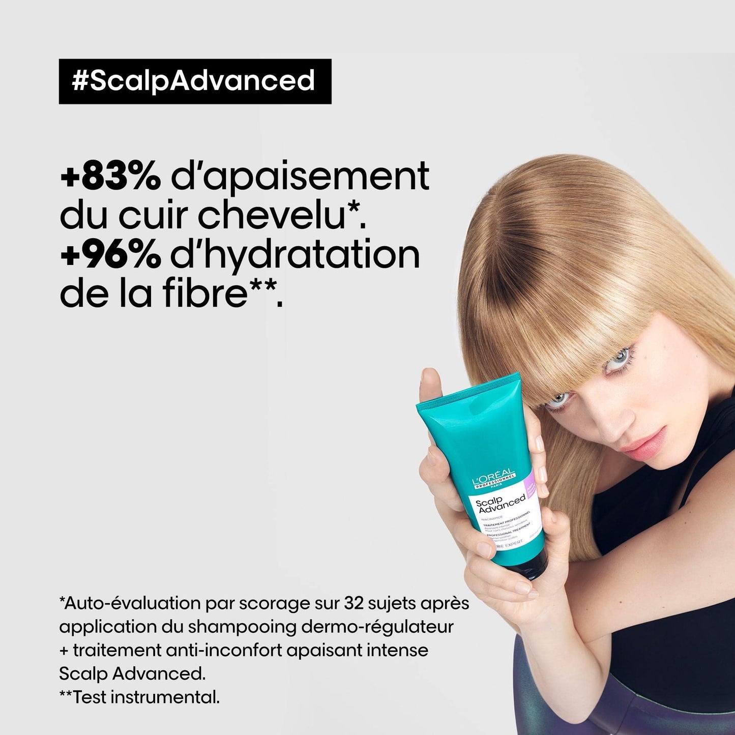 L'Oréal Professionnel Vårdbehandling för att lugna känslig hårbotten, Scalp Advanced, Anti-Discomfort Intense Soother Behandling, 200 ml