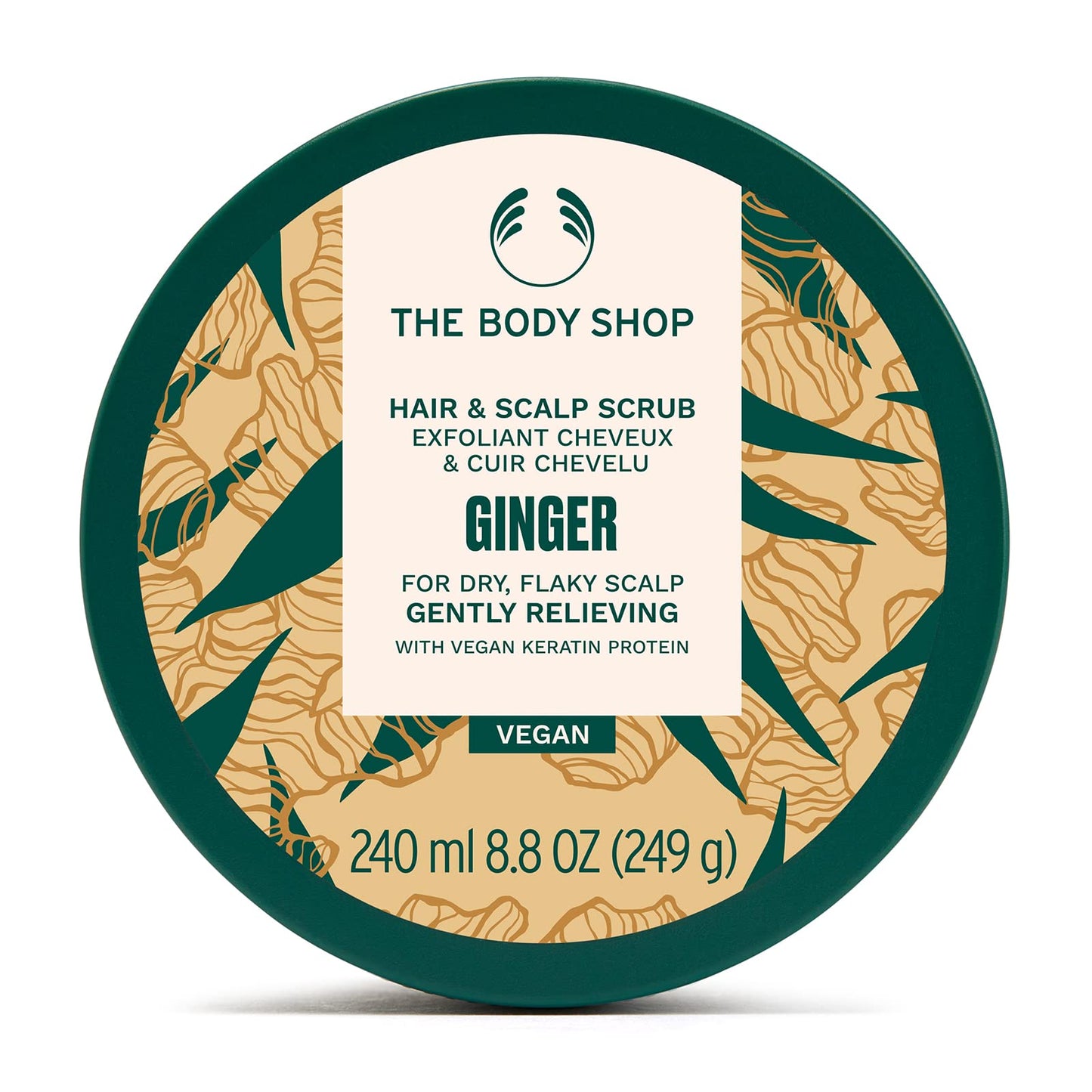 The Body Shop Hair & Scalp Scrub – Ginger – för torr, platt hårbotten 240 ml