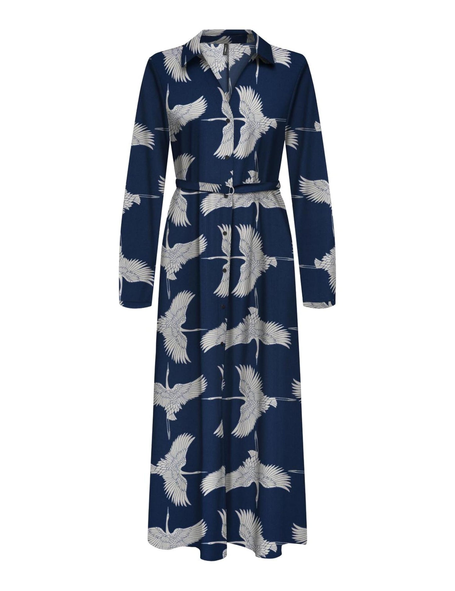 Onlnova Life Elite L/S Renna Long Dress, Blåa djup, L