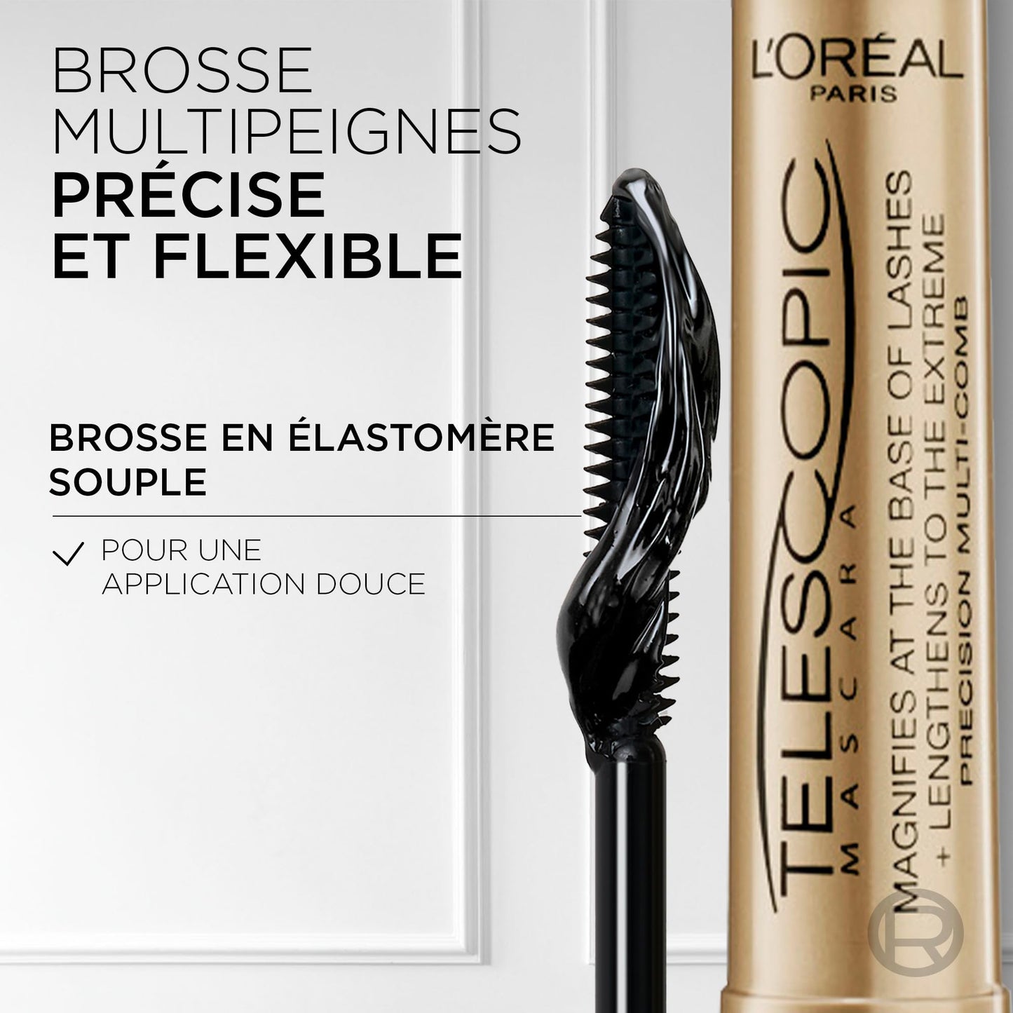L'Oréal Paris, klassisk längdmascara, Telescopic Black, 8 ml